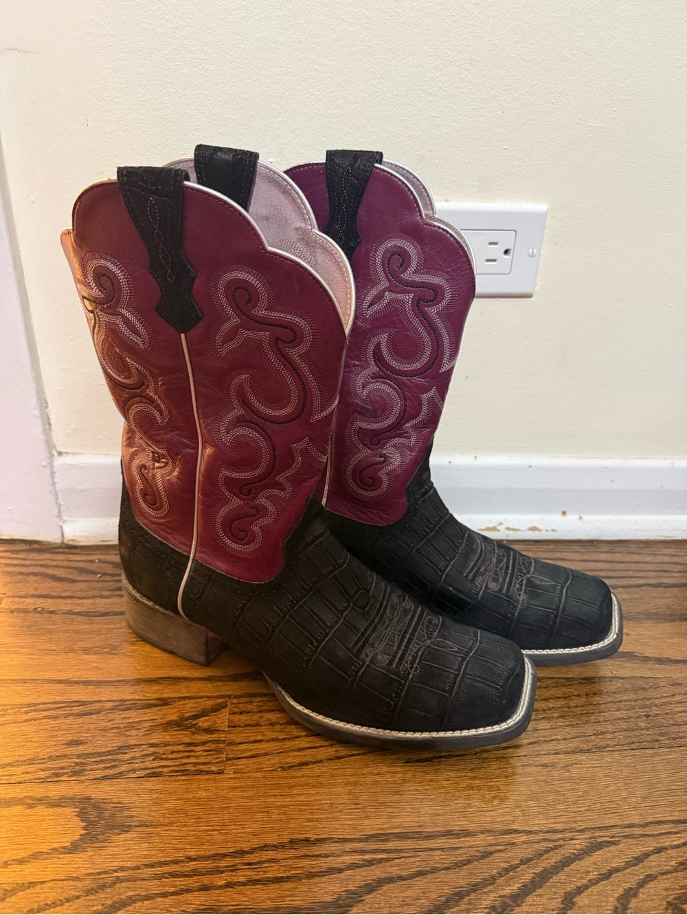 Ariat Black Square Toe Cowboy Western Boots